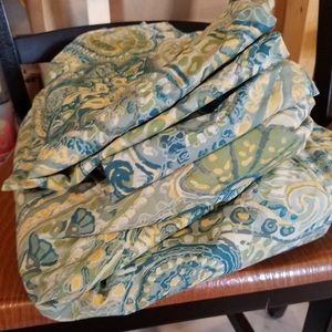 Pottery barn full size duvet cover and shams